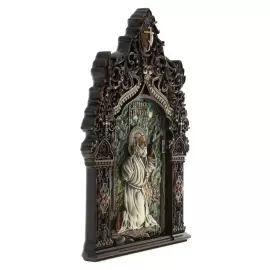 Икона из дуба "Святой Серафим Саровский"