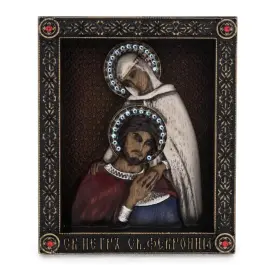 Икона из дерева "Пётр и Феврония" Икона из дерева "Пётр и Феврония"