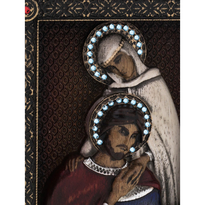Wooden icon "Peter and Fevronia"