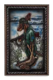 Panel "Dachshund Hunter" (oak)