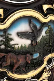 Часы "Утиная охота" дуб