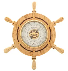 Барометр "Штурвал" карельская береза Барометр "Штурвал" карельская береза