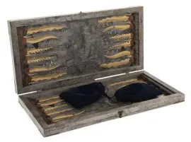 Нарды из карельской берёзы "Щука" Нарды из карельской берёзы "Щука"