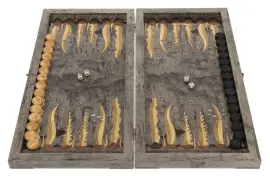 Нарды из карельской берёзы "Щука" Нарды из карельской берёзы "Щука"