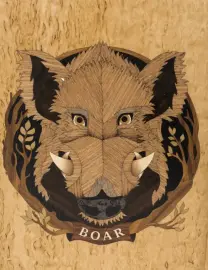 Нарды из карельской берёзы "Кабан" малые Нарды из карельской берёзы "Кабан" малые