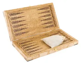 Нарды из карельской берёзы "Кабан" малые Нарды из карельской берёзы "Кабан" малые