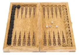 Нарды из карельской берёзы "Кабан" малые Нарды из карельской берёзы "Кабан" малые