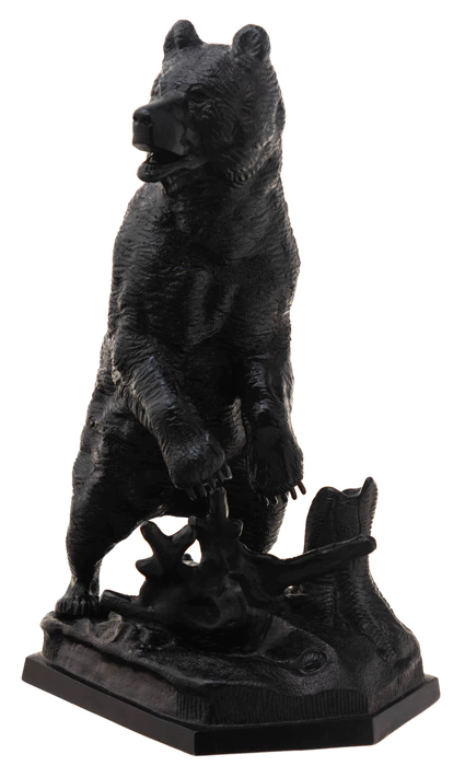 Sculpture "Bear at the stump" (cast iron)
