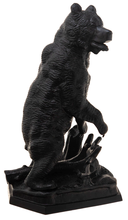 Sculpture "Bear at the stump" (cast iron)