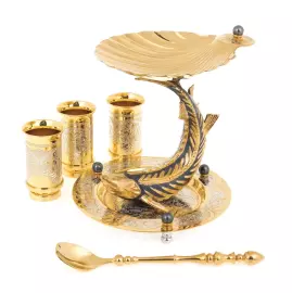 Набор икорный "Белуга" черный жемчуг, Златоуст на 3 персоны