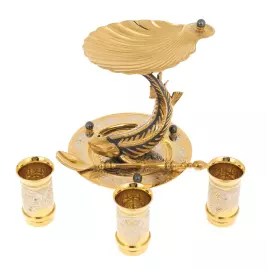 Набор икорный "Белуга" черный жемчуг, Златоуст на 3 персоны