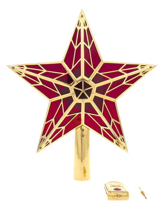 A smaller copy of the star from the Spasskaya Tower of the Moscow Kremlin