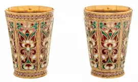 Набор рюмок "Калейдоскоп" с витражными эмалями