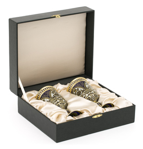 Glasses "Tulips" pair, gilding