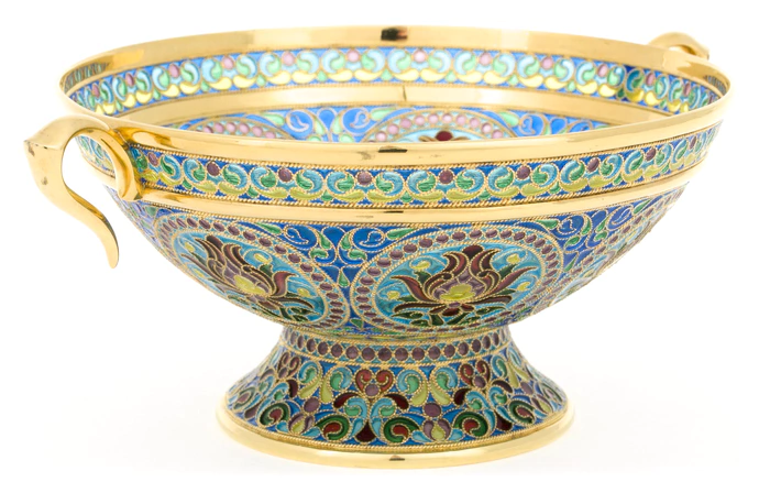 Candy bowl "Scarlet flower"
