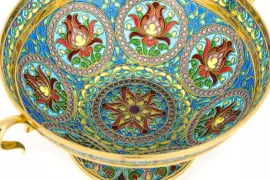 Конфетница "Алый цветок"