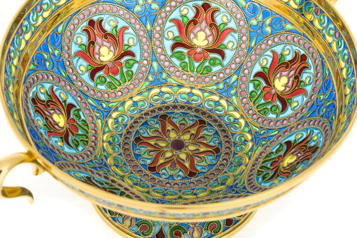 Candy bowl "Scarlet flower"