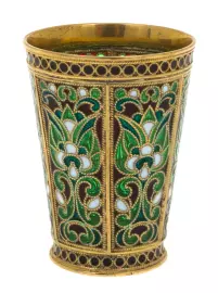 Стопка "Жасмин" с витражными эмалями