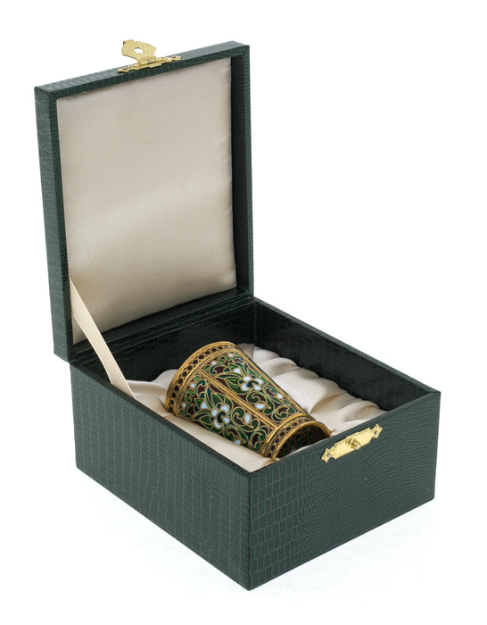 Jasmine stack with stained glass enamels