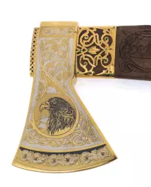 Eagle and Wolf hunting set with stones, Zlatoust