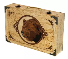 Набор для чистки оружия "Медведь" малый, карельская береза