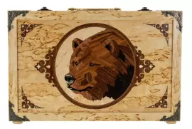 Набор для чистки оружия "Медведь" малый, карельская береза