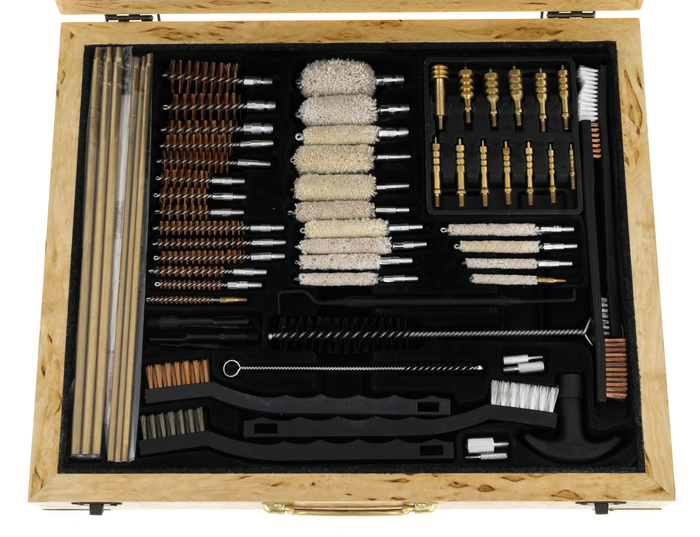 Набор для чистки оружия "Медведь" средний, карельская береза