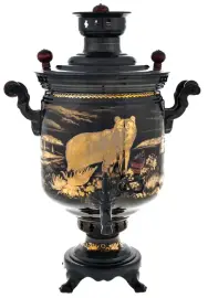 Самовар латунный "Медведь" (угольный) Самовар латунный "Медведь" (угольный)