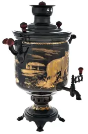 Самовар латунный "Медведь" (угольный) Самовар латунный "Медведь" (угольный)