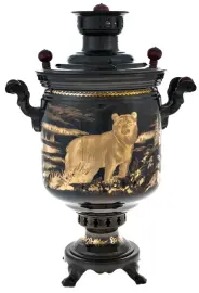 Самовар латунный "Медведь" (угольный) Самовар латунный "Медведь" (угольный)