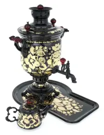 Самовар "Цветочек" (чернение) 5 литров Самовар "Цветочек" (чернение) 5 литров