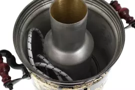 Самовар "Волки" комбинированный (5 литров)