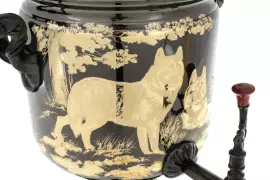 Самовар "Волки" комбинированный (5 литров)