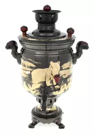 Самовар "Медведь" комбинированный (5 литров)