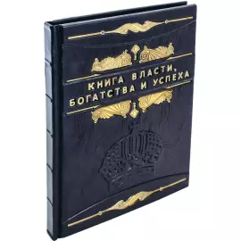 Книга в кожаном переплете "Книга власти, богатства и успеха"