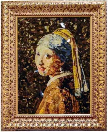 Картина-мозаика "Девушка с жемчужной серьгой"