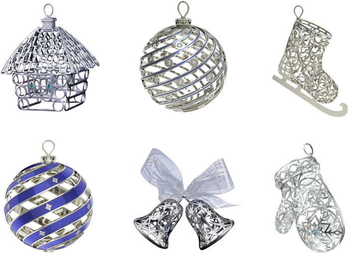 A set of Christmas decorations "Winter comfort"