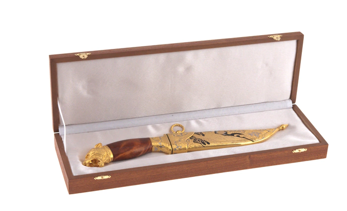 The knife "Bars" with enamels, Zlatoust