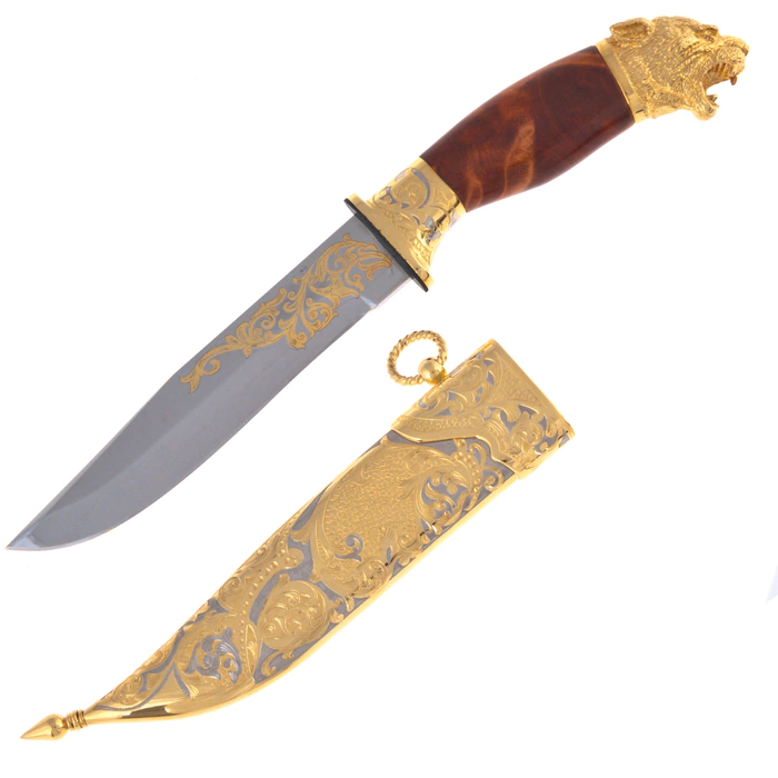 The knife "Bars" with enamels, Zlatoust