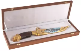 Нож украшенный "Снежный барс" Златоуст