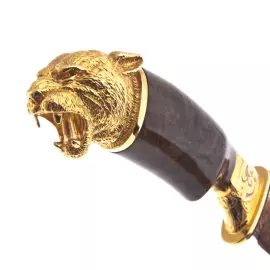 Нож украшенный "Снежный барс" Златоуст