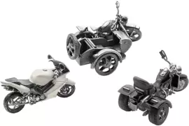 Набор коллекционных мотоциклов из серебра