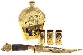 Охотничий набор "Медведь" на 3 персоны, Златоуст Охотничий набор "Медведь" на 3 персоны, Златоуст