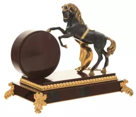 Настольные часы "Вороной" из яшмы, Златоуст