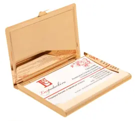 Визитница карманная "Элегант" с бирюзой, Златоуст