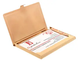 Визитница карманная "Элегант" с малахитом, Златоуст