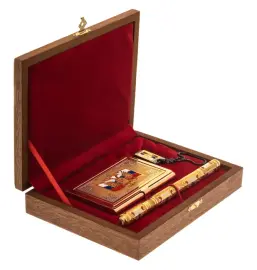 Бизнес набор "Триколор" с флеш накопителем, Златоуст Бизнес набор "Триколор" с флеш накопителем, Златоуст