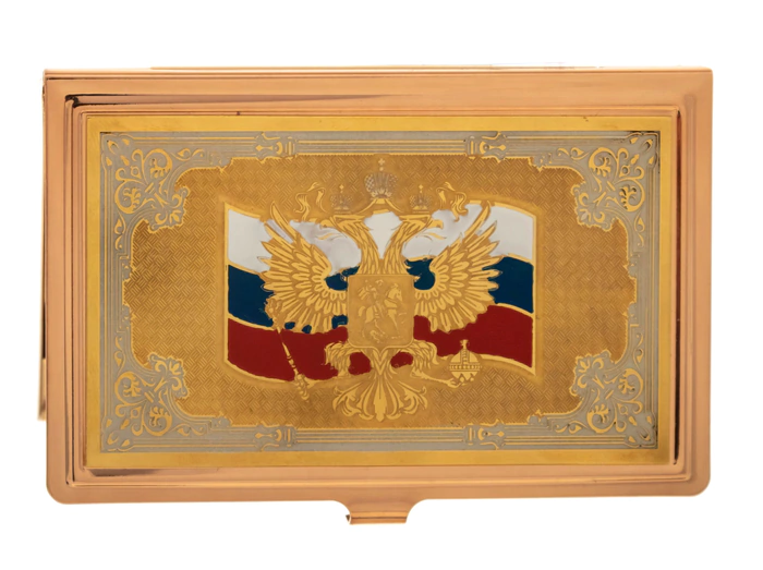 Tricolor business set with flash drive, Zlatoust