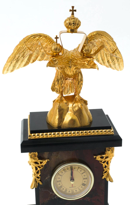 Часы каминные "Двуглавый орел"