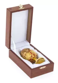 Яйцо-трансформер с эмалями, красное